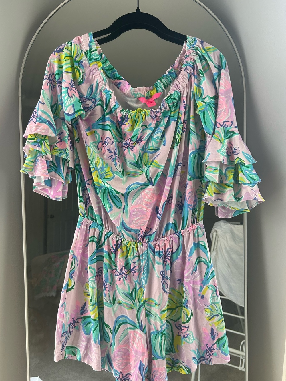 Lilly Pulitzer Pink Multi Floral Romper